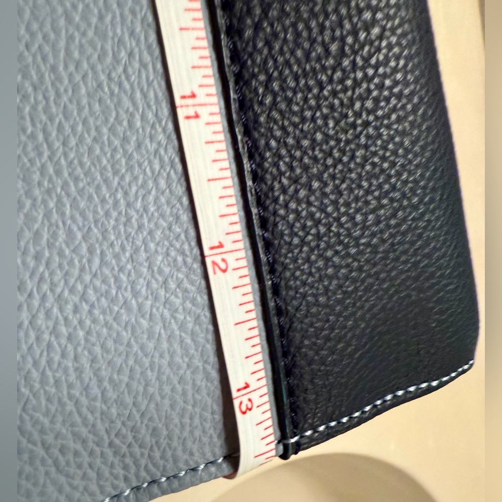 NWOT Urban Expressions Navy & Light Blue purse / briefcase - Picture 8 of 11
